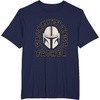 image:imageStar Wars The Mandalorian Fathers Day Helmet Galaxy Dad TShirtNavy Blue
