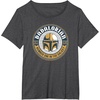 image:imageStar Wars The Mandalorian Fathers Day Number One Badge TShirtDark Heather Grey