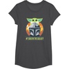 image:imageStar Wars The Mandalorian Fathers Day Number One Dad TShirtDark Heather Grey