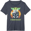 image:imageStar Wars The Mandalorian Fathers Day Number One Dad TShirtHeather Blue