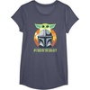image:imageStar Wars The Mandalorian Fathers Day Number One Dad TShirtHeather Blue