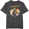 image:imageStar Wars The Mandalorian amp Grogu Fathers Day Legend Badge TShirtDark Heather Grey