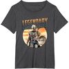 image:imageStar Wars The Mandalorian amp Grogu Fathers Day Legend Badge TShirtDark Heather Grey