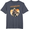 image:imageStar Wars The Mandalorian amp Grogu Fathers Day Legend Badge TShirtHeather Blue
