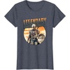 image:imageStar Wars The Mandalorian amp Grogu Fathers Day Legend Badge TShirtHeather Blue