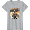 image:imageStar Wars The Mandalorian amp Grogu Fathers Day Legend Badge TShirtHeather Grey