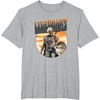 image:imageStar Wars The Mandalorian amp Grogu Fathers Day Legend Badge TShirtHeather Grey