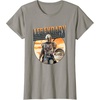 image:imageStar Wars The Mandalorian amp Grogu Fathers Day Legend Badge TShirtSlate Grey