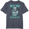 image:imageStar Wars The Mandalorian and Grogu Best Dad in the Galaxy TShirtHeather Blue