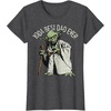 image:imageStar Wars Yoda Best Dad Ever Portait TShirtDark Heather Grey