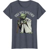 image:imageStar Wars Yoda Best Dad Ever Portait TShirtHeather Blue
