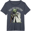 image:imageStar Wars Yoda Best Dad Ever Portait TShirtHeather Blue
