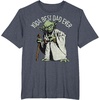 image:imageStar Wars Yoda Best Dad Ever Portait TShirtHeather Blue