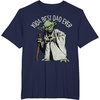 image:imageStar Wars Yoda Best Dad Ever Portait TShirtNavy Blue