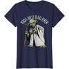 image:imageStar Wars Yoda Best Dad Ever Portait TShirtNavy Blue