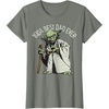 image:imageStar Wars Yoda Best Dad Ever Portait TShirtOlive Heather