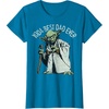 image:imageStar Wars Yoda Best Dad Ever Portait TShirtSapphire Blue