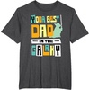 image:imageStar Wars Yoda Best Dad in the Galaxy Fathers Day Gift TShirtDark Heather Grey