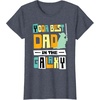 image:imageStar Wars Yoda Best Dad in the Galaxy Fathers Day Gift TShirtHeather Blue