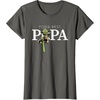 image:imageStar Wars Yoda Lightsaber Best Papa Birthday Fathers Day TShirtAsphalt Grey