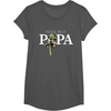 image:imageStar Wars Yoda Lightsaber Best Papa Birthday Fathers Day TShirtAsphalt Grey