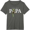 image:imageStar Wars Yoda Lightsaber Best Papa Birthday Fathers Day TShirtAsphalt Grey