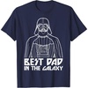 image:imageStar Wars Darth Vader Best Dad In Galaxy Graphic TShirt TShirtNavy Blue
