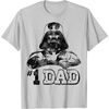 image:imageStar Wars Fathers Day 1 Dad Darth Vader Arms Crossed TShirtSilver Grey