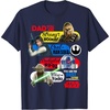 image:imageStar Wars Fathers Day Retro Dad You Are As Cool As Han TShirtNavy Blue