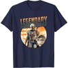 image:imageStar Wars The Mandalorian amp Grogu Fathers Day Legend Badge TShirtNavy Blue