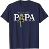 image:imageStar Wars Yoda Lightsaber Best Papa Birthday Fathers Day TShirtNavy Blue
