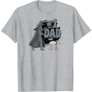 image:imageStar Wars  Number One Dad Darth TShirtHeather Grey