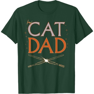 image:imageStar Wars Cat Dad Pet Parent Lightsabers TShirtDark Green