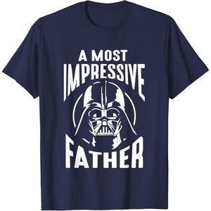 image:imageStar Wars Classic Fathers Day A Most Impressive Father Logo TShirtNavy Blue