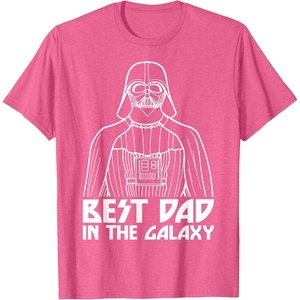 image:imageStar Wars Darth Vader Best Dad In Galaxy Graphic TShirt TShirtPink Heather