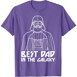 image:imageStar Wars Darth Vader Best Dad In Galaxy Graphic TShirt TShirtPurple Heather