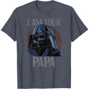 image:imageStar Wars Darth Vader I Am Your Papa Retro Fathers Day TShirtHeather Blue
