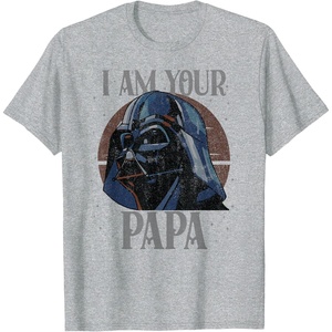 image:imageStar Wars Darth Vader I Am Your Papa Retro Fathers Day TShirtHeather Grey