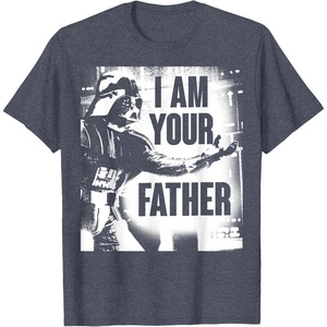 image:imageStar Wars Darth Vader Your Father Dad Spray Paint TShirt TShirtHeather Blue