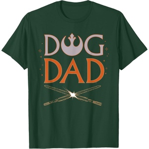 image:imageStar Wars Dog Dad Pet Parent Lightsabers TShirtDark Green