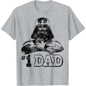 image:imageStar Wars Fathers Day 1 Dad Darth Vader Arms Crossed TShirtHeather Grey