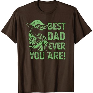 image:imageStar Wars Fathers Day Best Dad You Are Yoda Distressed Art TShirtBrown