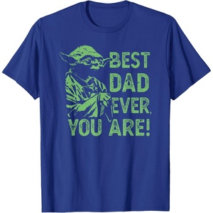 image:imageStar Wars Fathers Day Best Dad You Are Yoda Distressed Art TShirtRoyal Blue
