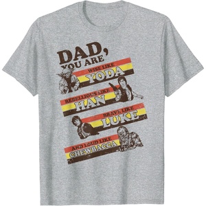image:imageStar Wars Fathers Day Dad You Are Retro Line Portraits TShirtHeather Grey
