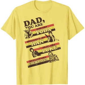 image:imageStar Wars Fathers Day Dad You Are Retro Line Portraits TShirtLemon Yellow