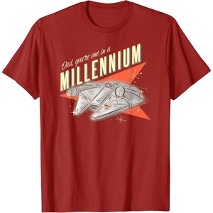 image:imageStar Wars Fathers Day Dad Youre One In A Millennium Logo TShirtCranberry Red