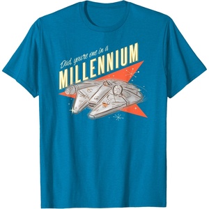 image:imageStar Wars Fathers Day Dad Youre One In A Millennium Logo TShirtSapphire Blue
