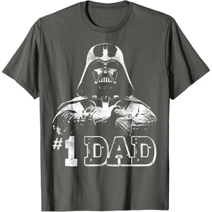 image:imageStar Wars Fathers Day Darth Vader 1 Dad Faded Vintage TShirtAsphalt Grey