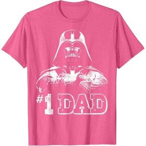 image:imageStar Wars Fathers Day Darth Vader 1 Dad Faded Vintage TShirtPink Heather