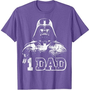 image:imageStar Wars Fathers Day Darth Vader 1 Dad Faded Vintage TShirtPurple Heather
